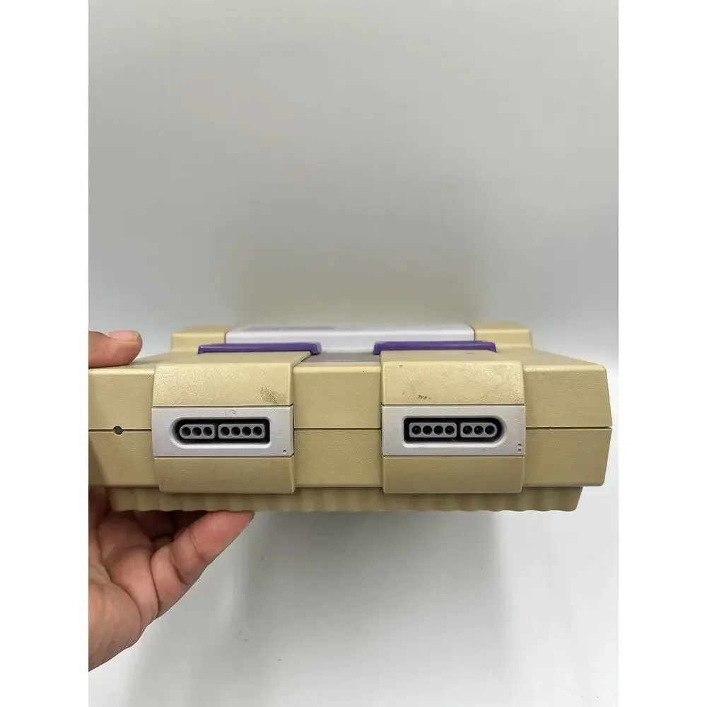 Super Nintendo SNES Console Bundle Oem With Controller All Cables Tested